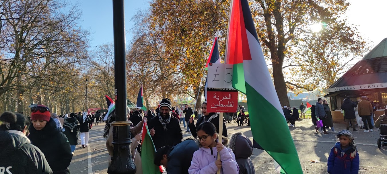 BHMF Coverage of Gaza Ceasefire Demonstration London 25th November 2023